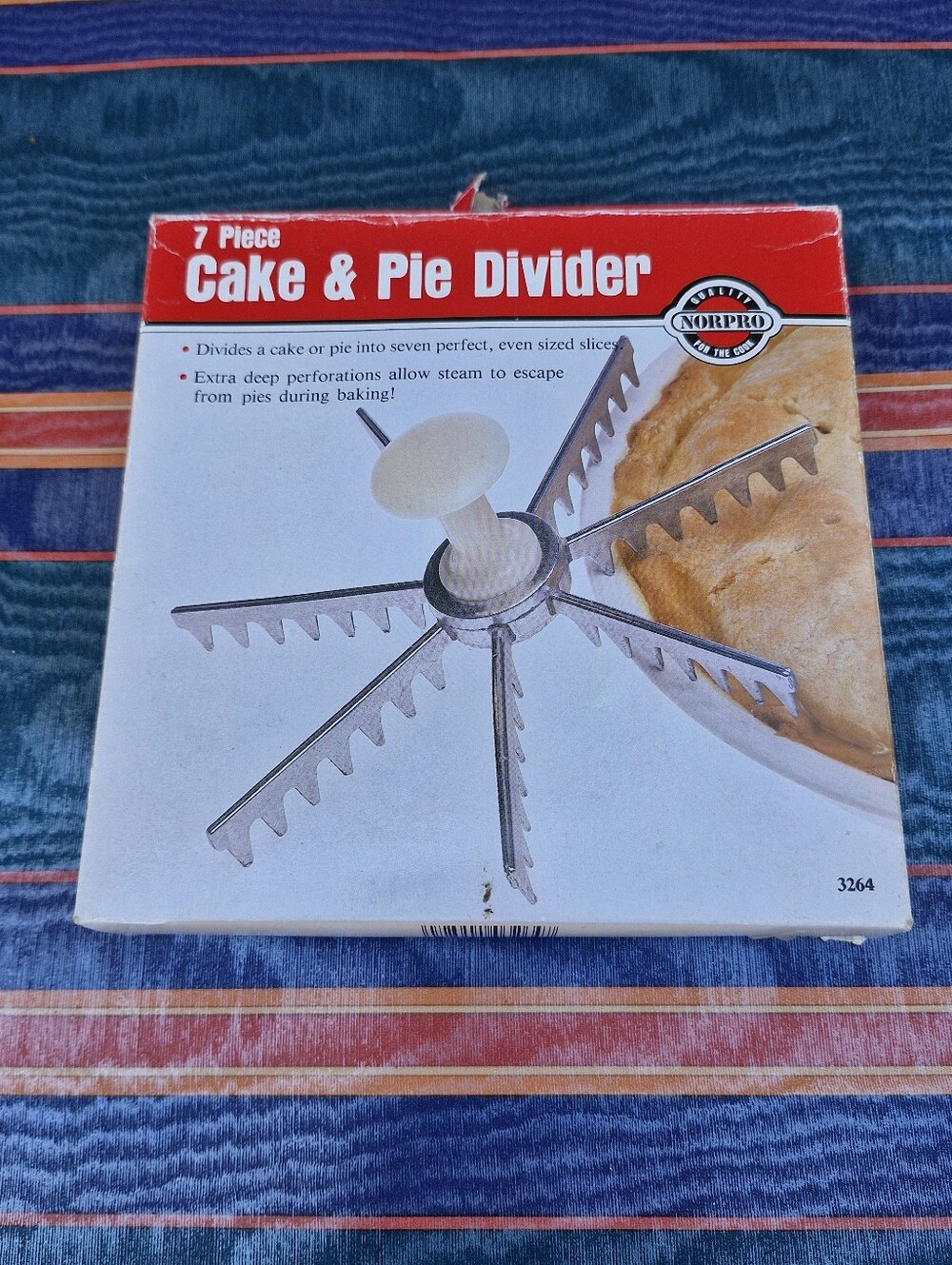 Norpro 7-Piece Cake & Pie Divider Cutter 3264 Aluminum Made in Taiwan